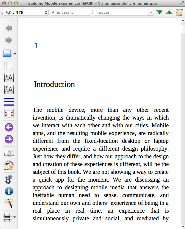 capture d’écran du logiciel de lecture de livres numériques Calibre